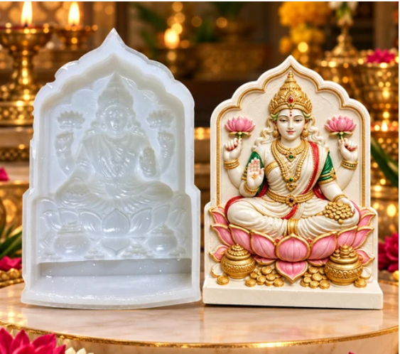 Lakshmi Idol Silicone Mold